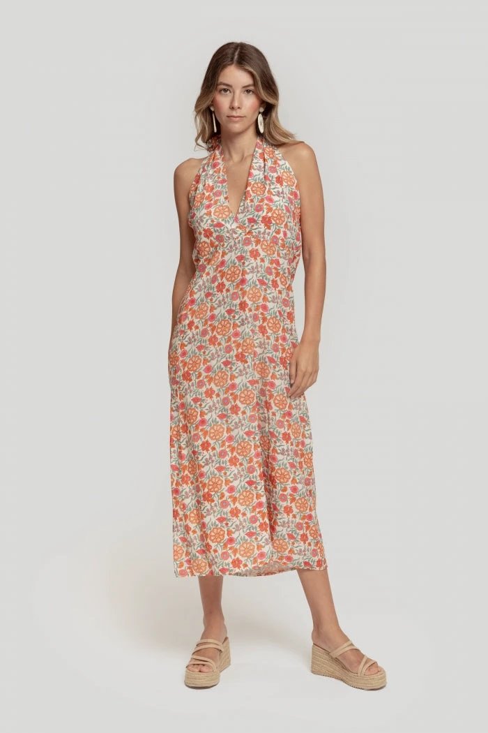 Vestido Massima Grazia Halter Estampado P/ Damas by Massima Grazia