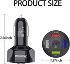 Cargador Vehículo USB QC 3.0 + 4 Puertos 20W
