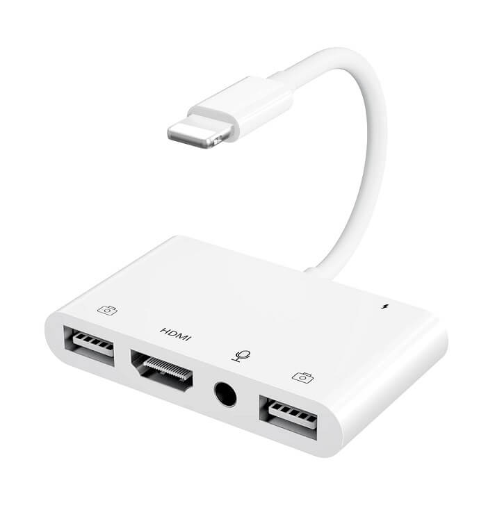 Adaptador USB, HDMI, Jack 3.5mm iPhone
