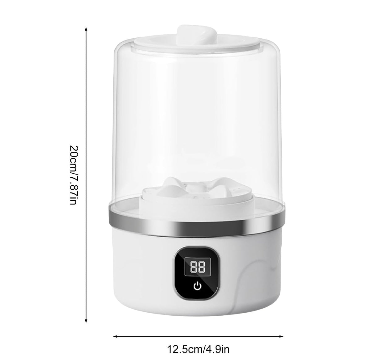 Mini Lavadora Portátil De 3000mAh Compacta Silenciosa y Recargable
