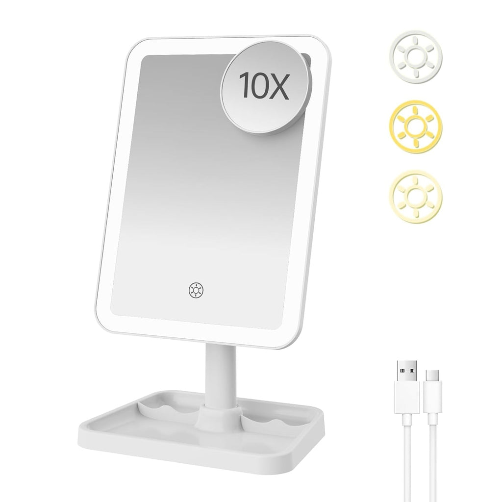 Espejo Led De Maquillaje Recargable