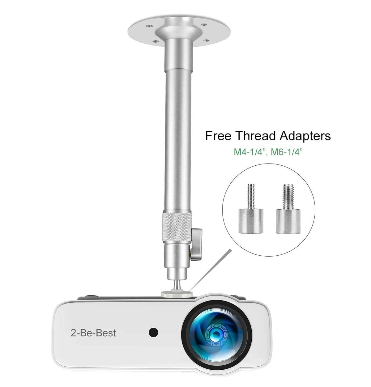 Soporte De Techo Para Proyector Ajustable 14.6-24.4