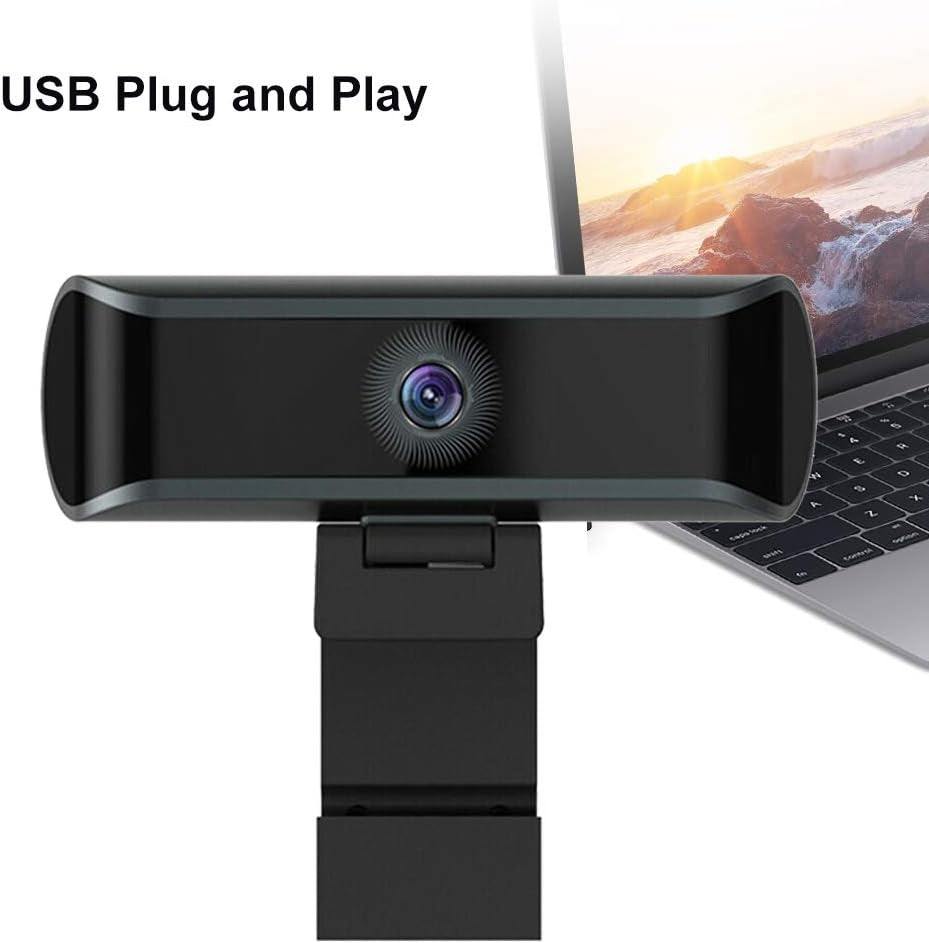Camara Web UHD 8MP Con Autofocus y Micrófono Integrado