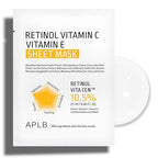 Mascarilla de Tela Renovadora Antioxidante APLB Retinol Vitamin C Vitamin E Sheet Mask 25ml