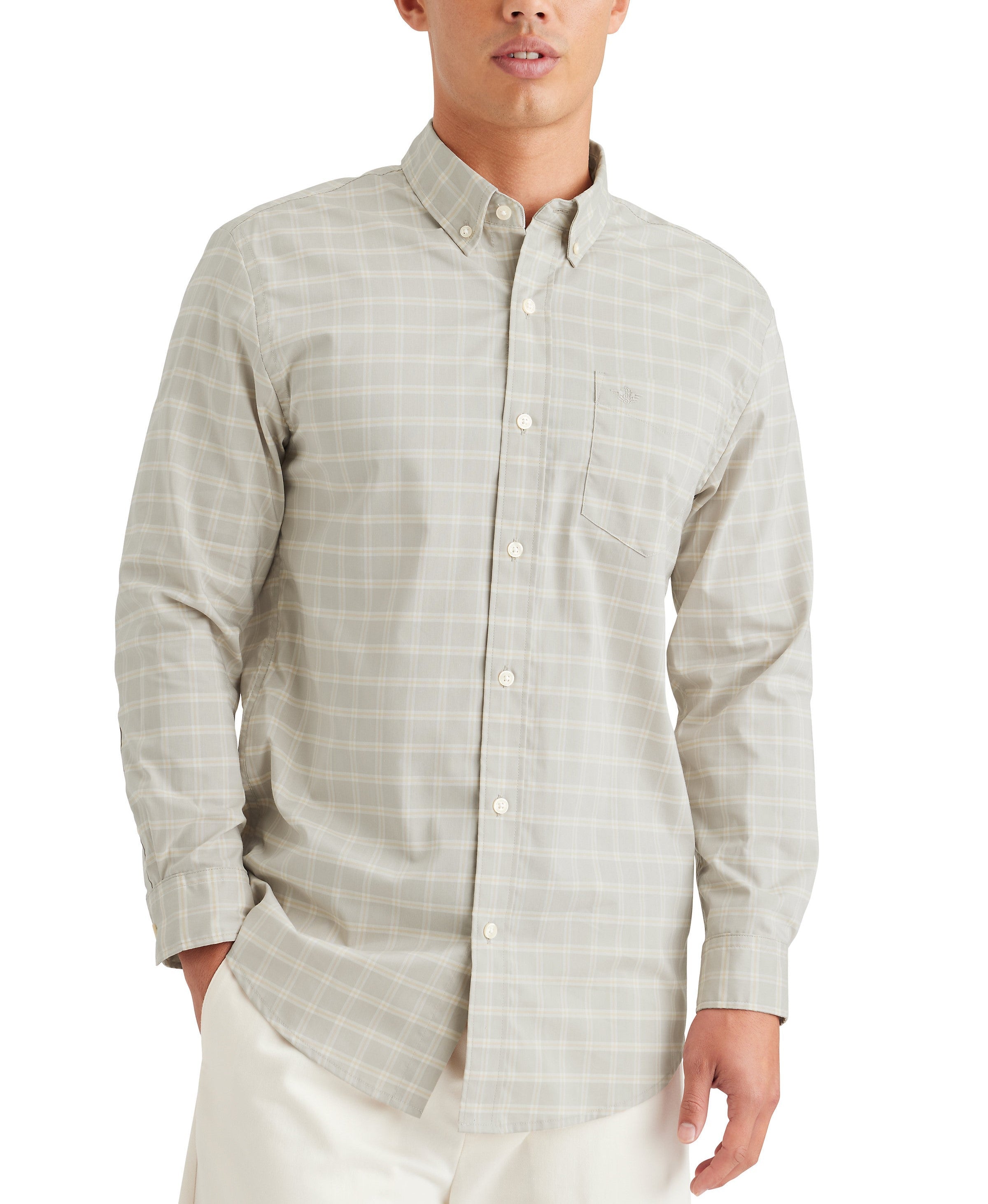 Camisa Dockers Mangas Largas Cuadros P/ Caballeros by Dockers