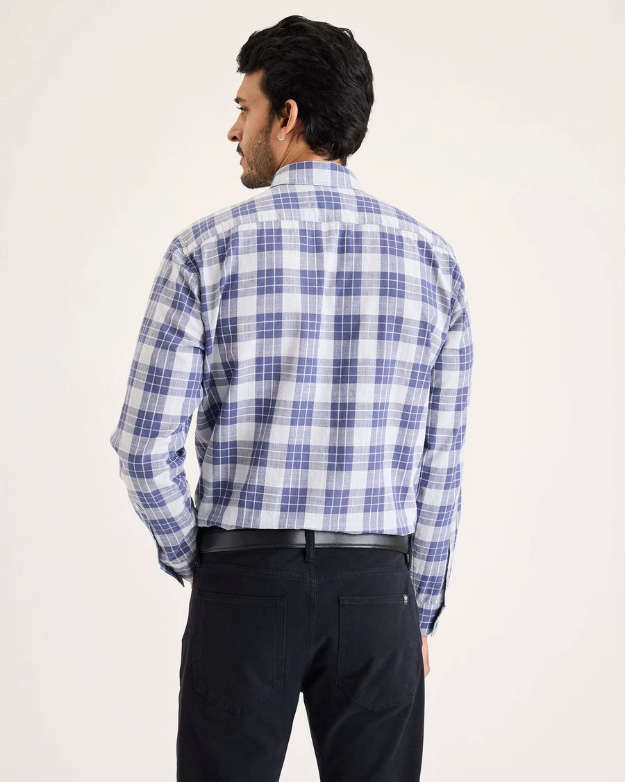 Camisa Dockers Mangas Largas Cuadros Para Caballeros by Dockers