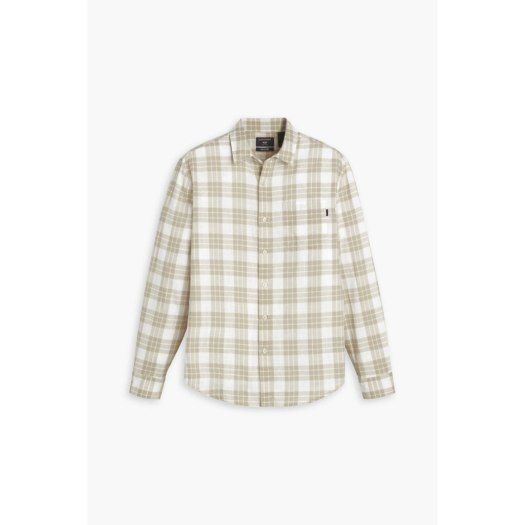 Camisa Dockers Mangas Largas Cuadros Para Caballeros by Dockers
