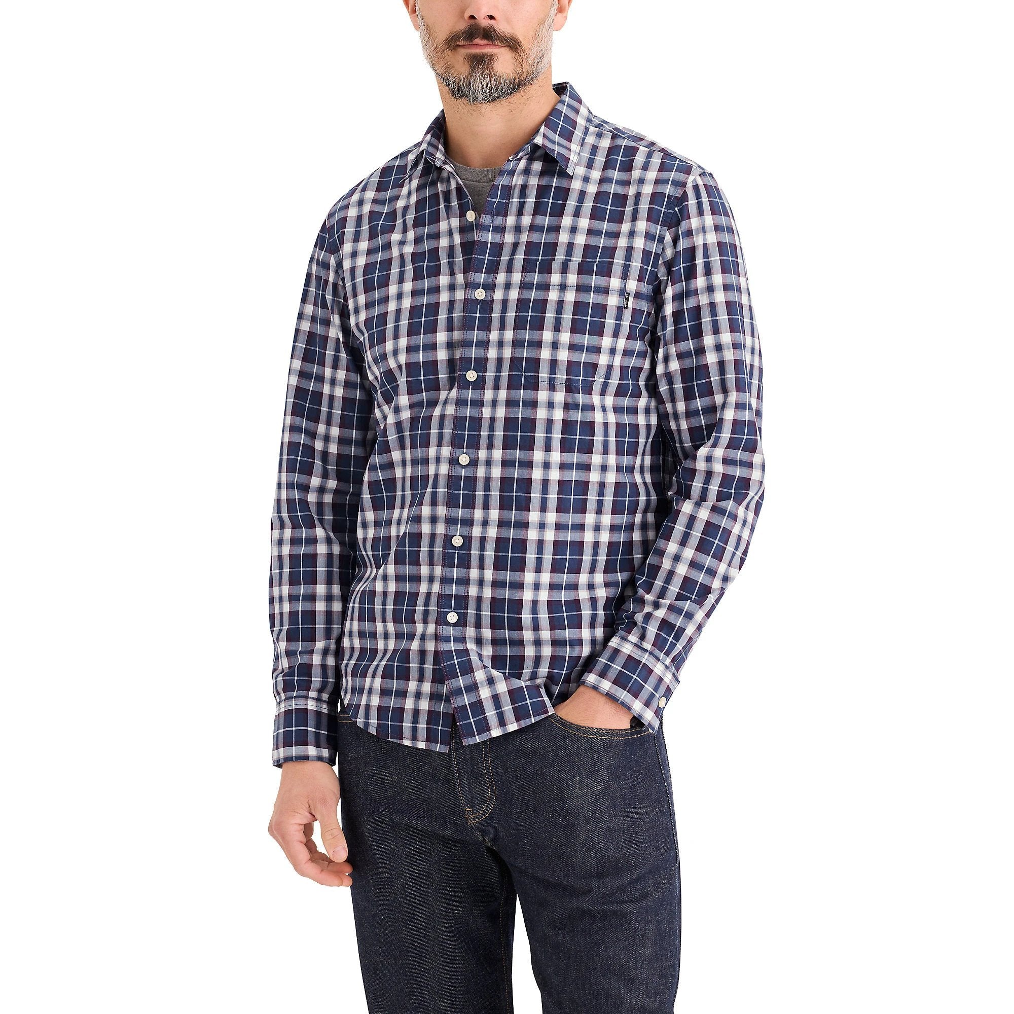Camisa Dockers Mangas Largas Cuadros Para Caballeros by Dockers