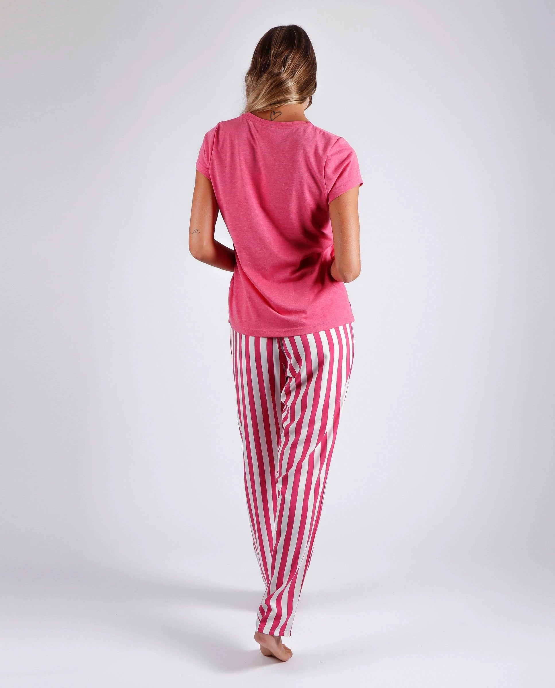 Conjunto Admas Mangas Cortas Classic Stripes Rayas P/ Damas by Admas