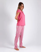 Conjunto Admas Mangas Cortas Classic Stripes Rayas P/ Damas by Admas