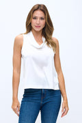 Blusa Dna Couture sin Mangas Lisa para Damas