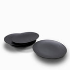 Plato principal negro mate 26cm set x4