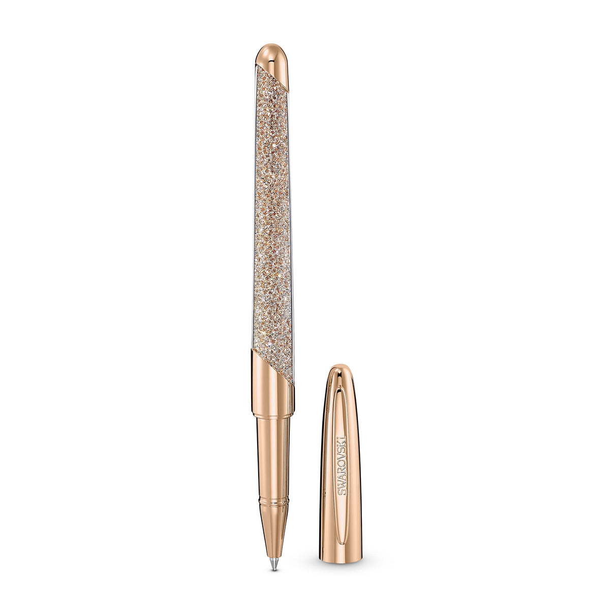 Bolígrafo Rollerball Crystalline Nova, tono oro rosa, baño tono oro rosa