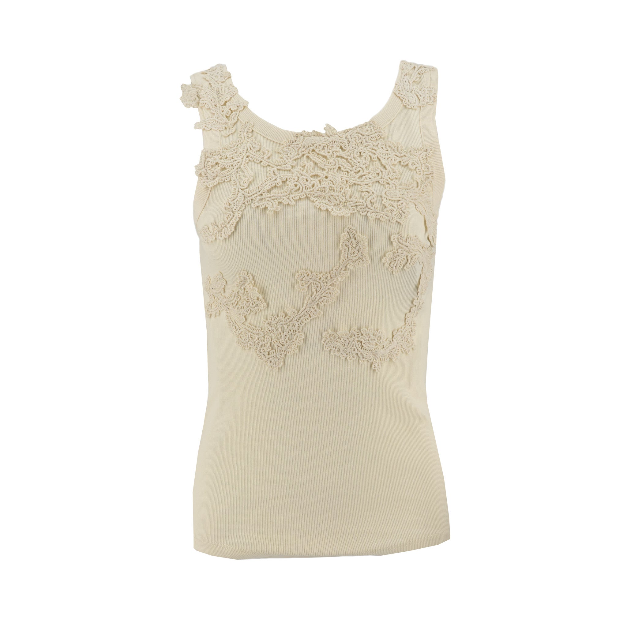 Blusa Stella Ginger sin Mangas Bordado Encaje para Damas