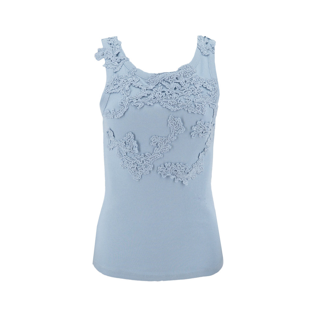 Blusa Stella Ginger sin Mangas Bordado Encaje para Damas