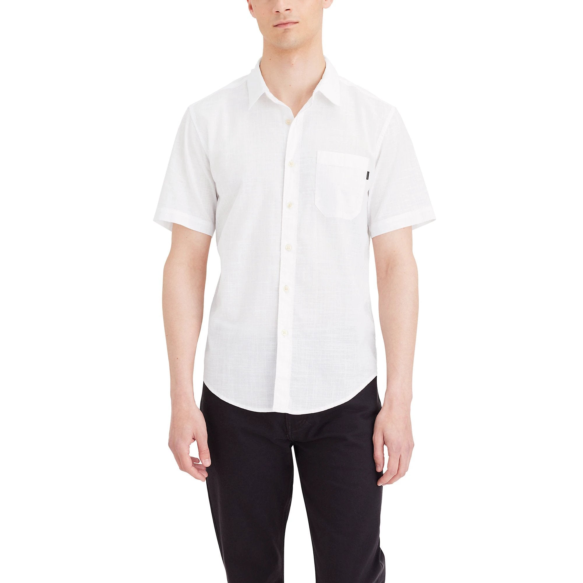 Camisa Dockers Mangas Cortas Lisa Para Caballeros by Dockers