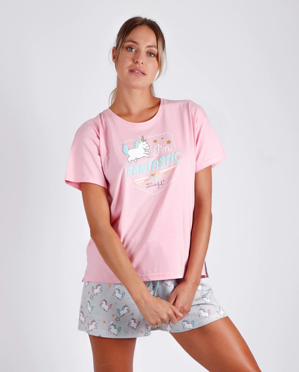 Conjunto Mr Wonderful Mangas Cortas Estampado Para Damas by Mr. Wonderful