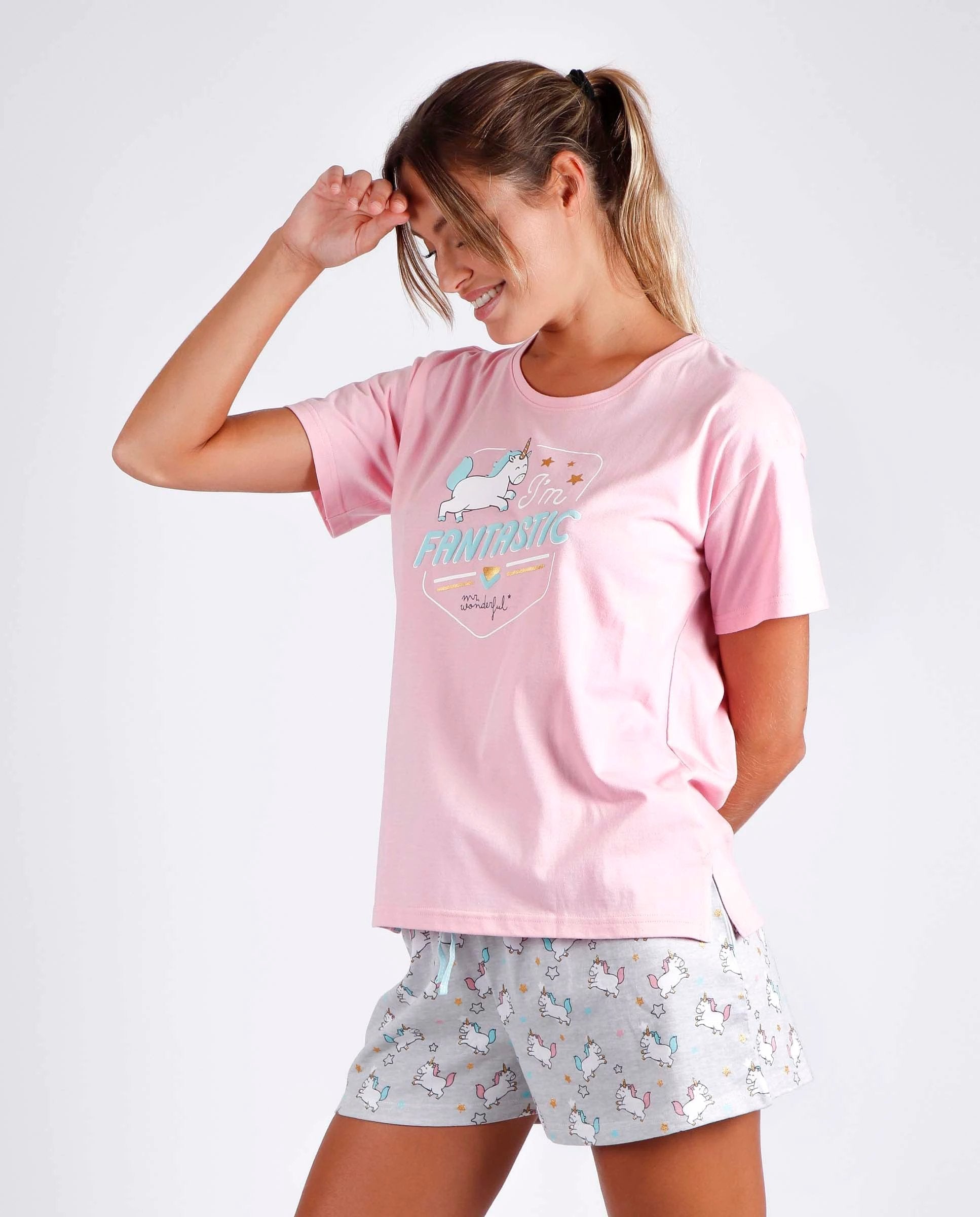 Conjunto Mr Wonderful Mangas Cortas Estampado Para Damas by Mr. Wonderful