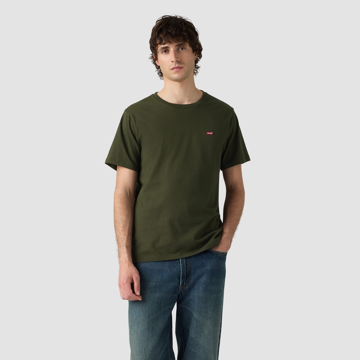 Camiseta Levis Mangas Cortas Lisa para Caballeros – DK GREEN