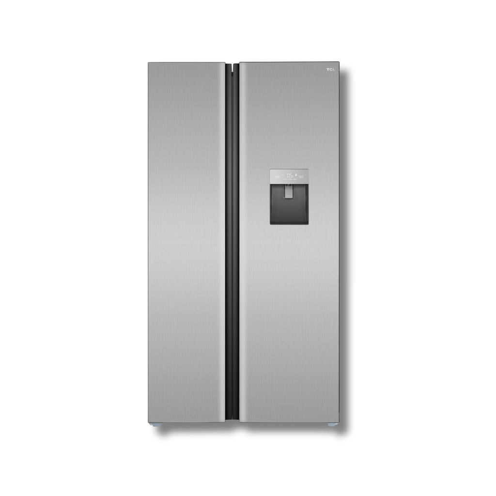 Refrigeradora Side by Side TCL M/P520SBN 18 cu.ft. Inverter con Dispensador de Agua Plateado