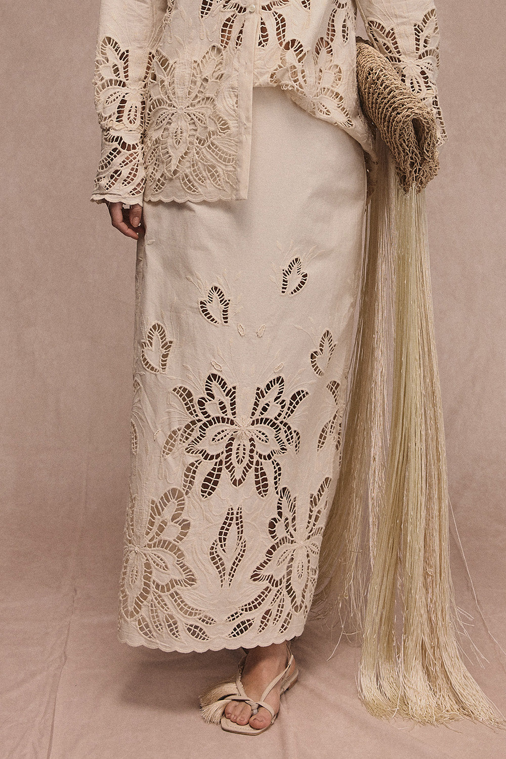 Falda arabela vainilla