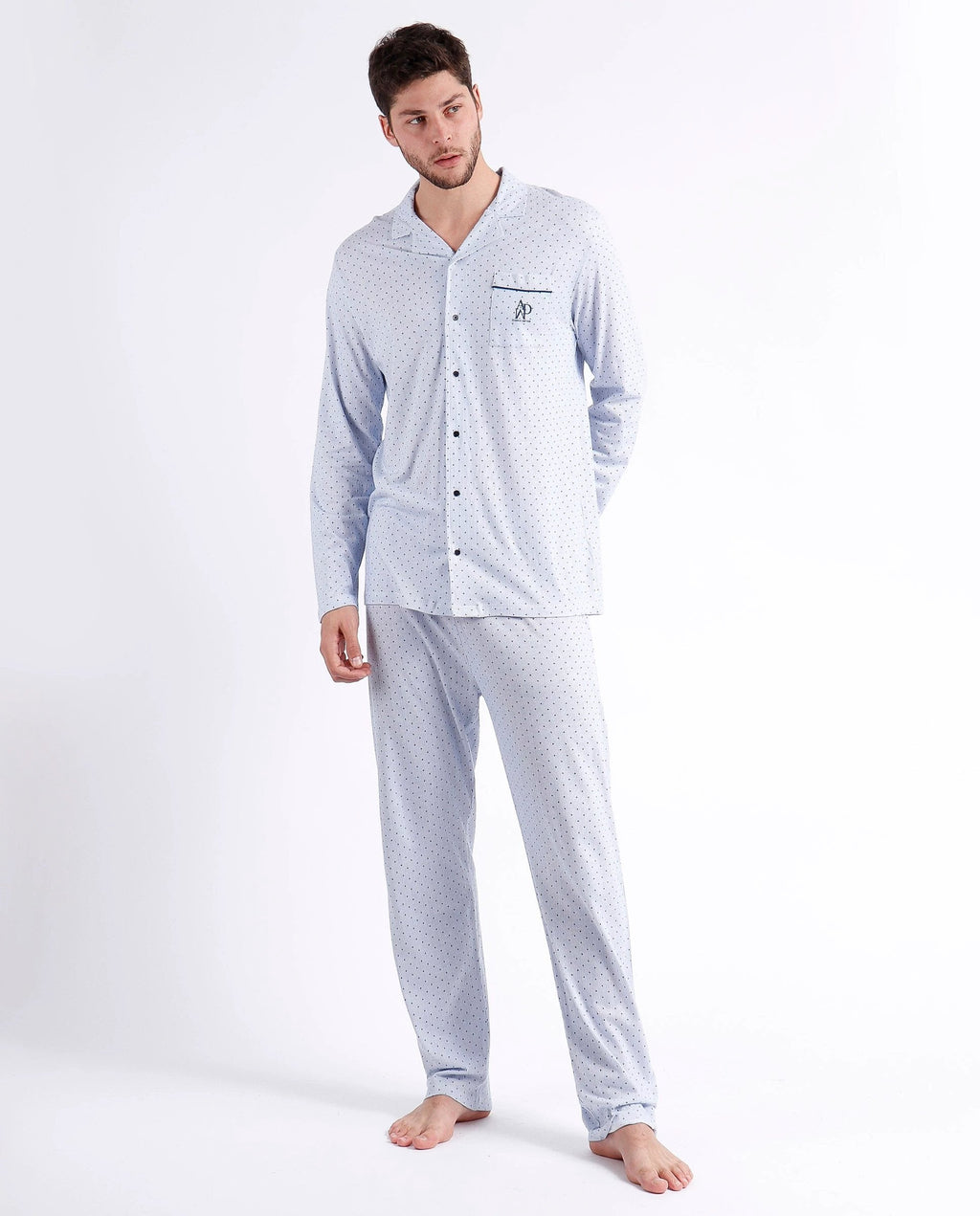 Pijama Admas 2 Piezas Mangas Largas Estampado P/ Caballeros by Admas