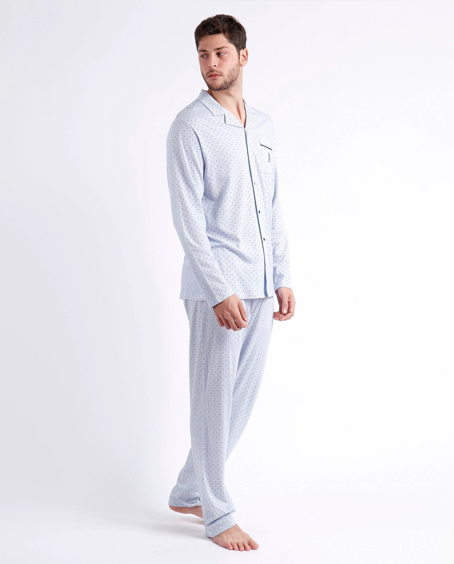 Pijama Admas 2 Piezas Mangas Largas Estampado P/ Caballeros by Admas