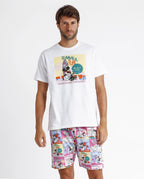 Pijama Disney 2 Piezas Mangas Cortas Estampada P/ Caballeros by Disney