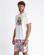 Pijama Disney 2 Piezas Mangas Cortas Estampada P/ Caballeros by Disney
