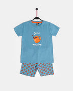 Conjunto Admas 2 Piezas Mangas Cortas Estampado P/ Niños 60881 by Admas
