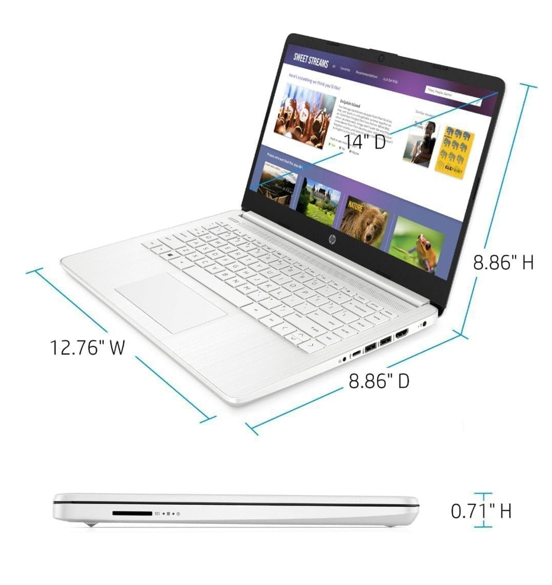 Laptop HP Empresarial (14”) (8GB RAM) (128GB eMMC) (Intel Celeron N4500) (Copilot AI) (Windows 11)