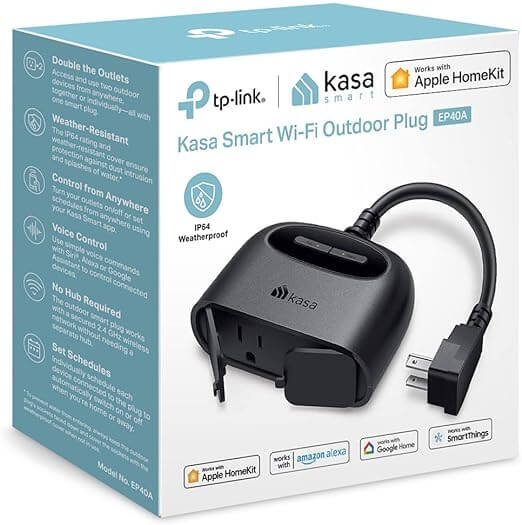Enchufe Inteligente Kasa Smart WiFi de 2 Salidas Por TP-Link EP40