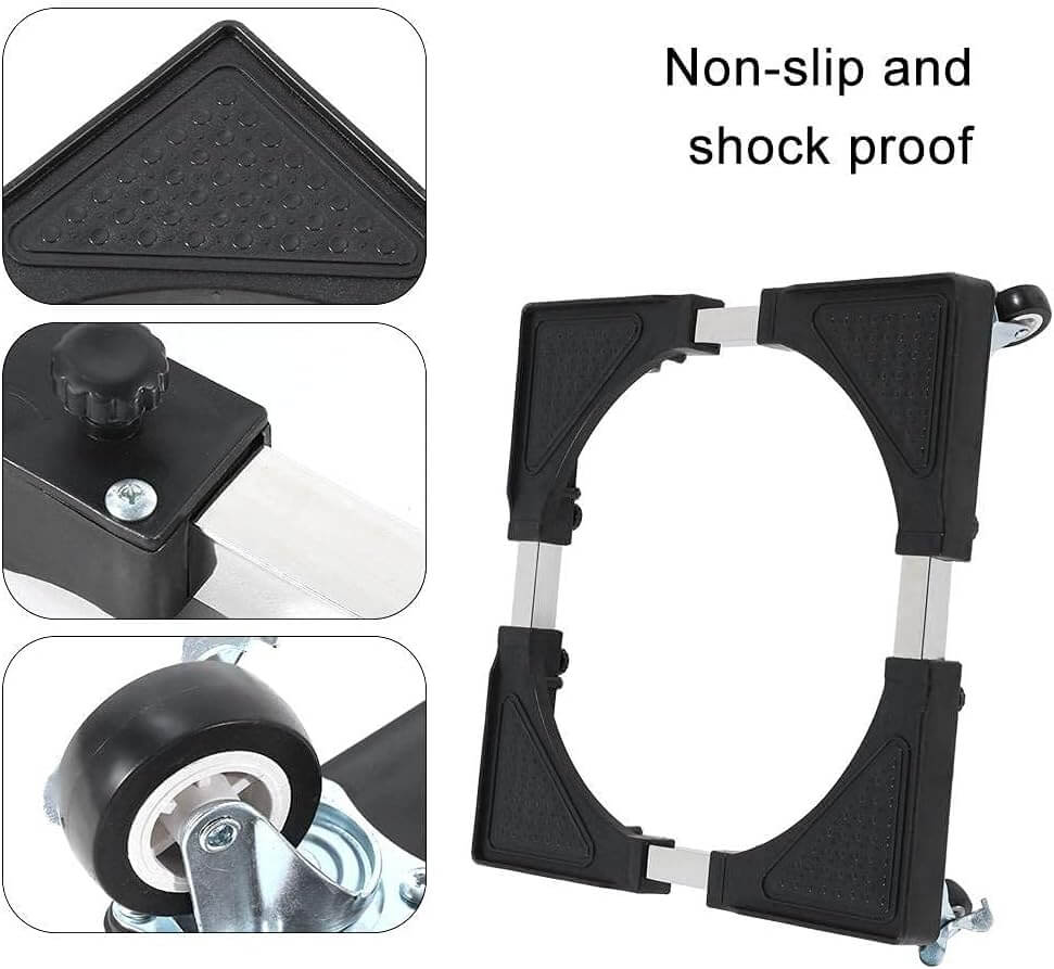 Base Ajustable Para Electrodomésticos Soporte Con Ruedas