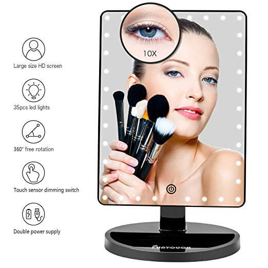 Espejo Maquillaje de Luz LED
