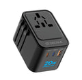 Adaptador De Viaje Universal 2 Puertos USB-C 20 W / USB-A
