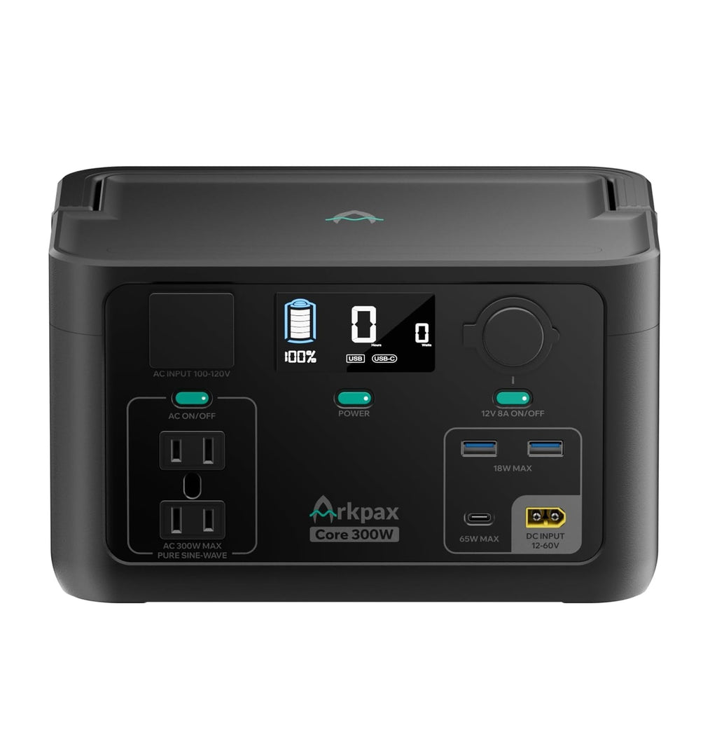 Estación De Carga Portátil Arkpax Core 300W – Batería LiFePO4 192Wh Con Carga Rápida