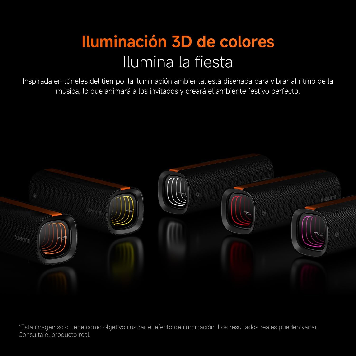 Bocina Bluetooth Portatil Xiaomi Sound Party 50W – con Luces LED 3D y Hasta 26 Horas de Reproducción