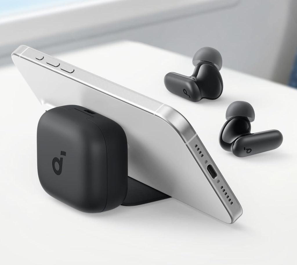 Audifonos inalambricos Anker Soundcore P30i 2 En 1 Con Soporte Para Telefono Y Cancelacion De Ruido