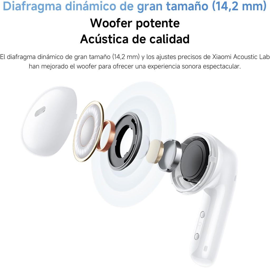 Audífonos Inalámbricos Xiaomi Redmi Buds 6 Active – Sonido Potente y Hasta 30 Horas de Batería