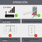 Interruptor inteligente Dimmer WiFi Compatible Con Alexa Y Google Home