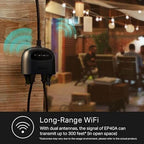 Enchufe Inteligente Kasa Smart WiFi de 2 Salidas Por TP-Link EP40