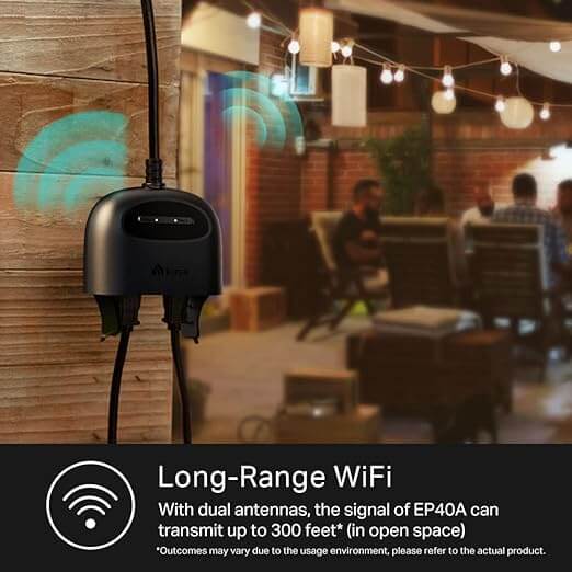 Enchufe Inteligente Kasa Smart WiFi de 2 Salidas Por TP-Link EP40
