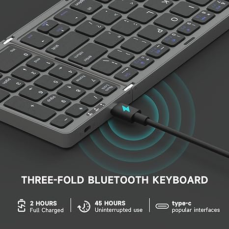 Teclado Portátil Plegable Bluetooth