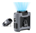 Ventilador Portátil De Cintura 3 En 1 Con Power Bank 10000mAh y Luz LED