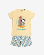 Conjunto Peanuts Mangas Cortas Estampado 2 Piezas Para Niños by Peanuts
