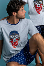 Conjunto Admas Mangas Cortas Estampado 2 Piezas Para Caballeros by Admas