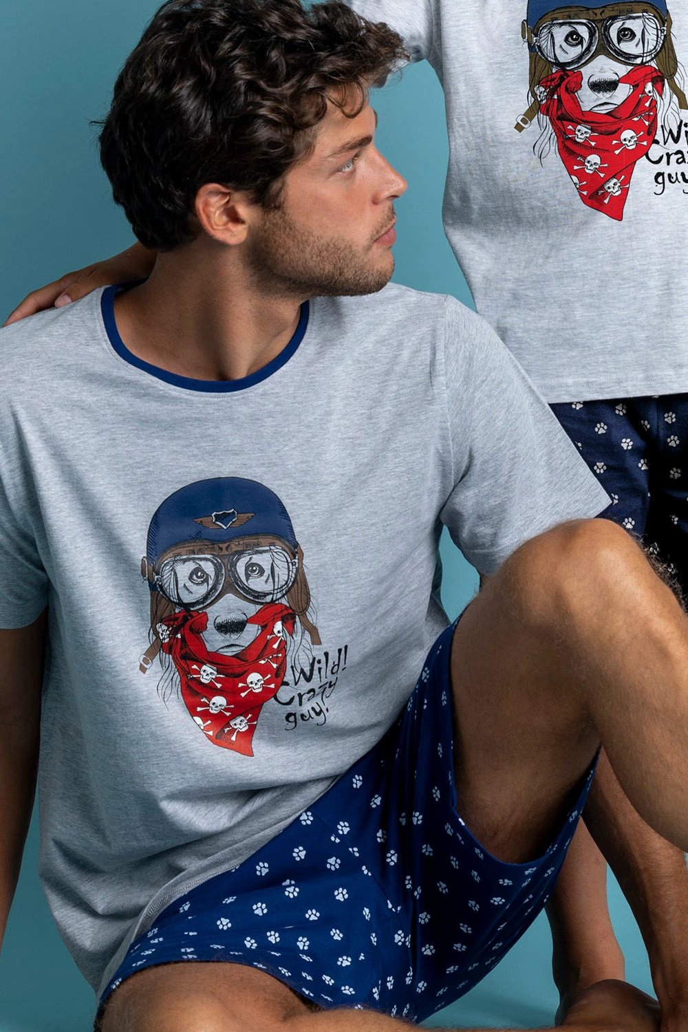 Conjunto Admas Mangas Cortas Estampado 2 Piezas Para Caballeros by Admas