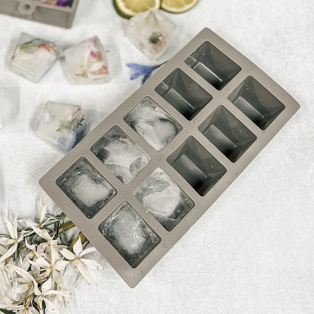 Cubeta hielo en silicona gris