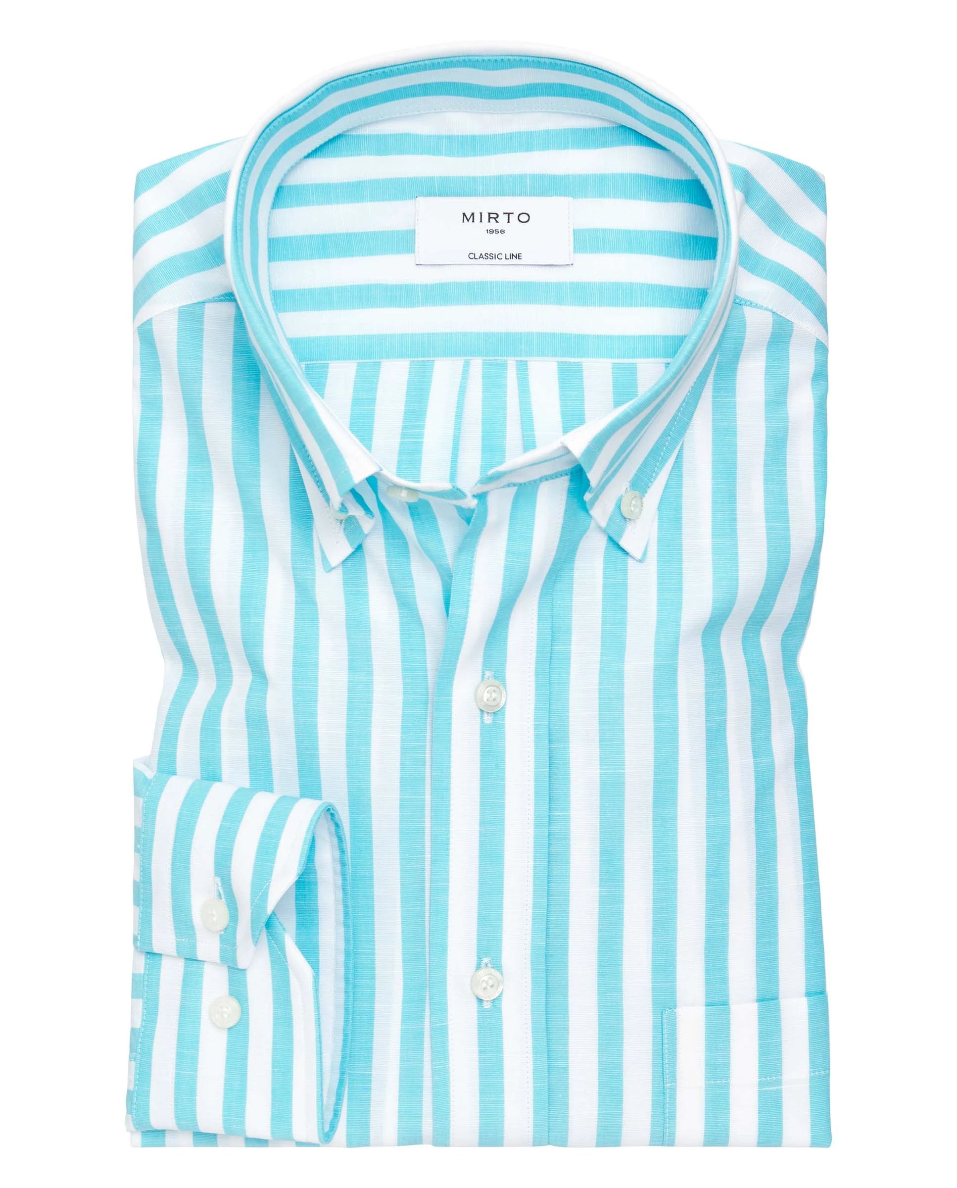 Camisa Mirto Mangas Largas Rayas P/ Caballeros 6260 by Mirto