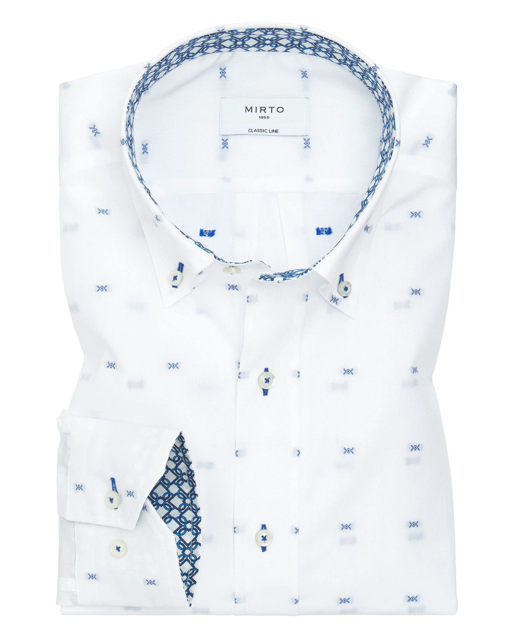 Camisa Mirto Mangas Largas Estampada P/ Caballeros 6365 by Mirto